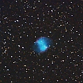 M27 (NGC 6853) Dumbbell Nebula in Vulpecula (north up) <br />EOS6D + EF300 F2.8L III + Trimmed to 1:1 (30sx6 ISO1600@F4.0 - darkframex3)