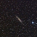 NGC4976 (left) and NGC4945 (center) in Centaurus<br />EOS6D + EF300 F2.8L III + EF1.4xII Trimmed (60sx3 ISO1600 darkframe)