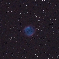 NGC7293 Helix Nebula in Aquarius (north up)<br />EOS6D + EF300 F2.8L III + Trimmed to 1:2 (60sx5 ISO1600@F4.0 - darkframex3)