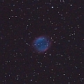 NGC7293 Helix Nebula in Aquarius (north up)<br />EOS6D + EF300 F2.8L III + Trimmed to 1:2 (60sx5 ISO1600@F4.0 - darkframex3)